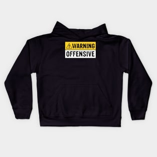 Warning Offensive Funny Crude As seen in Lockout Kids Hoodie